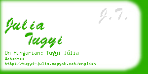 julia tugyi business card