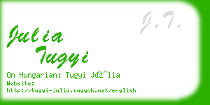 julia tugyi business card